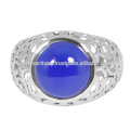 Blue Onyx Gemstone 925 Sterling Silver Ring Jewelry